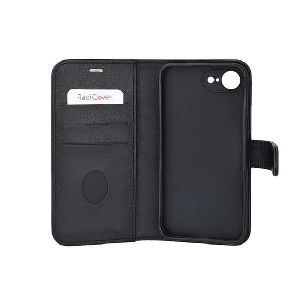 Radicover Wallet Strålebeskyttelse 3 Kort Sort - iPhone 16e/17e