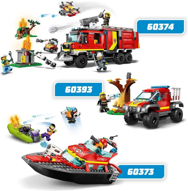 Lego City Fire 60373 - Brannredningsbåt