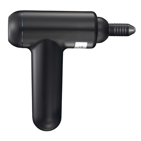 MELISSA Genopladelig massagepistol med LED 4 hoveder Sort