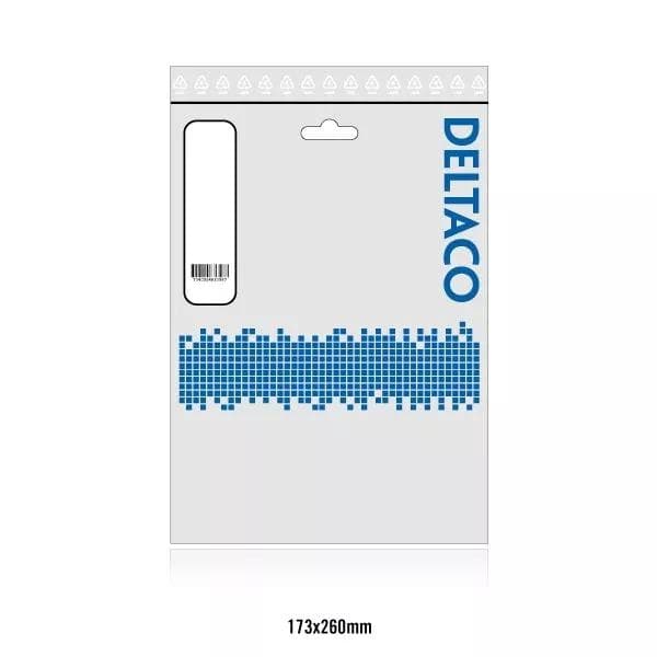 DELTACO RJ45 plugg for patchkabel, Cat6, skjermet, 20stk