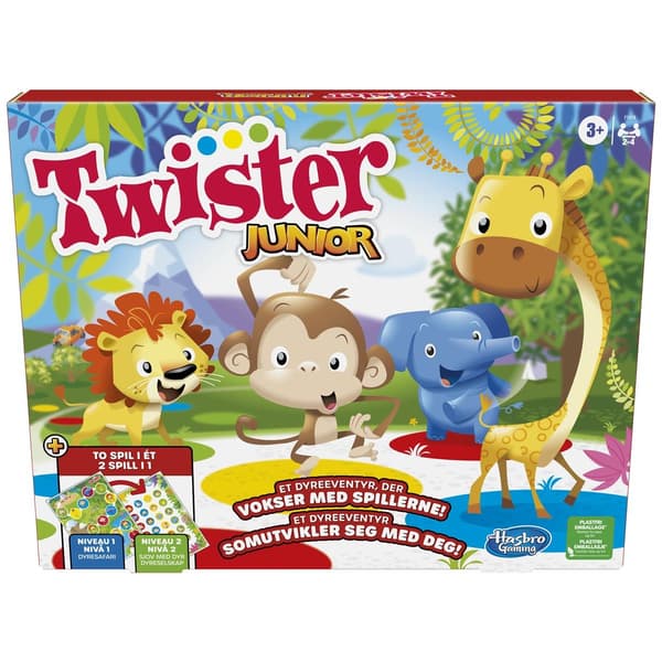 Hasbro Twister Junior 2 spel i 1 (DK/NO)