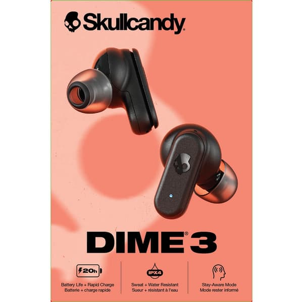 SKULLCANDY Headphone Dime 3 True Wireless In-Ear Black