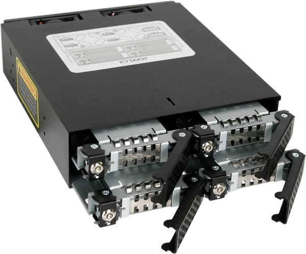 ICY DOCK ToughArmor 4 x 2.5" SATA/SAS HDD/SSD Rack Key Lock