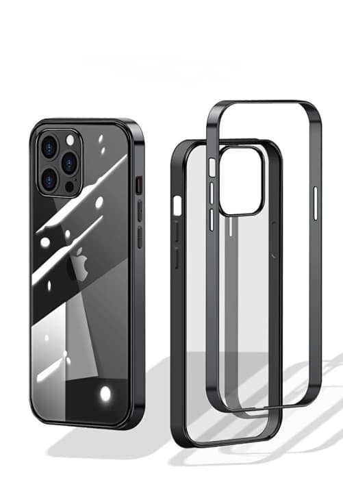 Stilfuldt etui med farvede kanter til iPhone 12 Mini