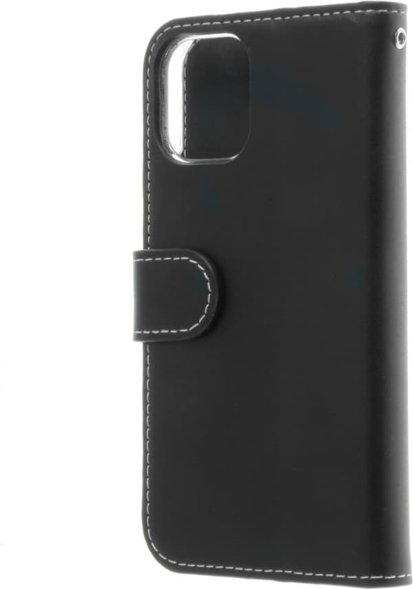 Insmat Exclusive Flip Case lompakkokotelo, iPhone 12 mini, musta