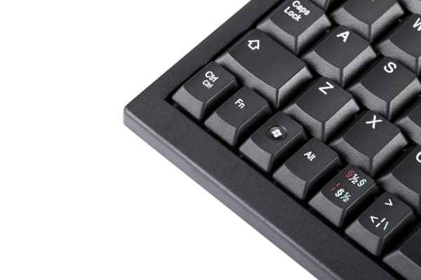 DELTACO minitastatur, USB, sort, svensk layout