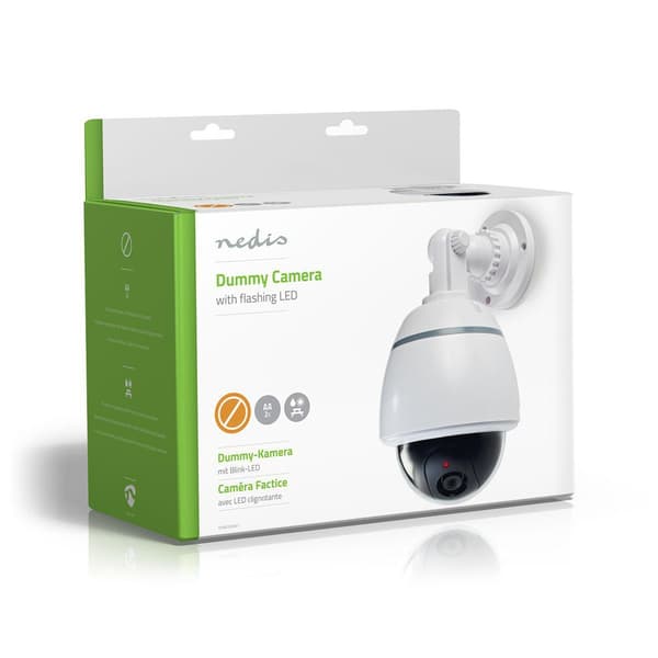 Nedis Dummy Säkerhetskamera | Kupol | Batteridriven | Inomhus | Vit