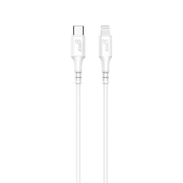 Gear Ladekabel USB-C - Lightning 0.5m Hvit MFI C94