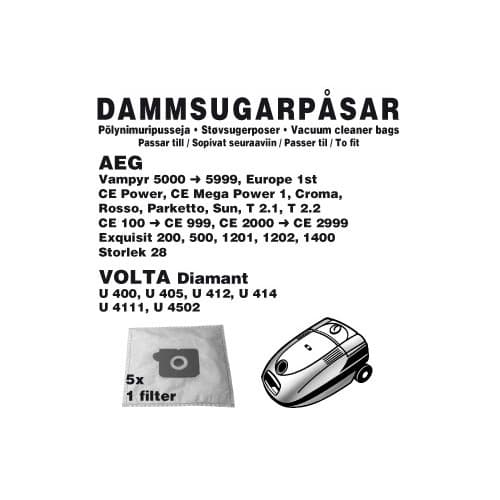 Champion Dammpåsar AEG/Volta, 5st