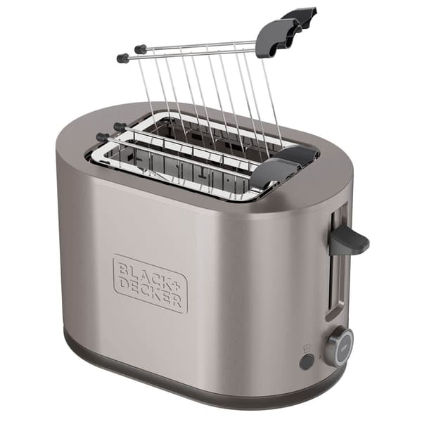 BLACK+DECKER Brødrister 2 Skiver 900W Inox