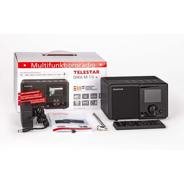 TELESTAR DIRA M11i+ Kompakt multifunksjonsradio EWF DAB+ / FM / Internett / Bluetooth