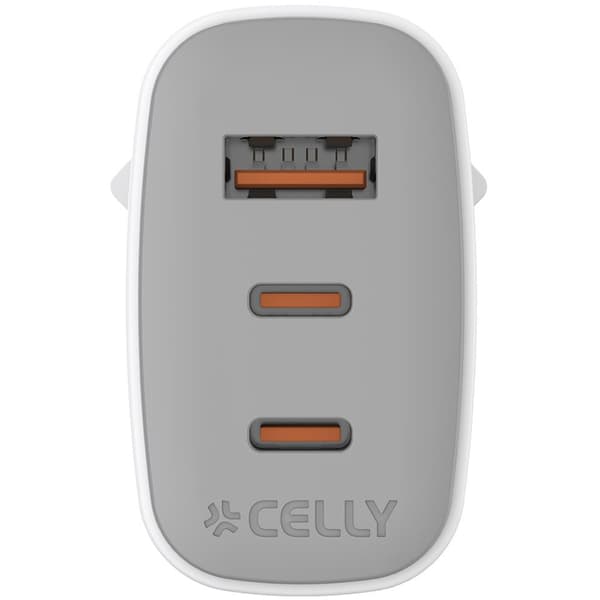 Celly Laddare 65W PD/QC Vit
