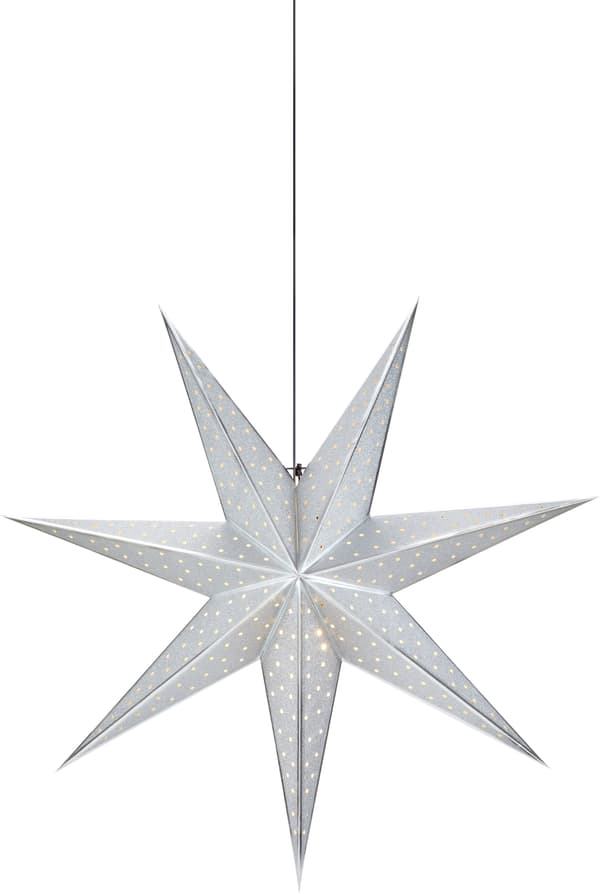 Markslöjd Julstjärna GLITTER 75 cm silver Markslöjd