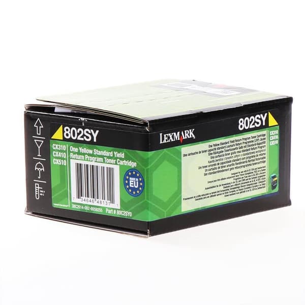 Lexmark Toner 80C2SY0 802 Return Gul