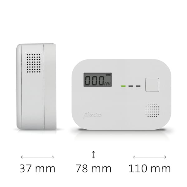 Alecto Karbonmonoksidalarm med 10 års driftstid for sensor og display
