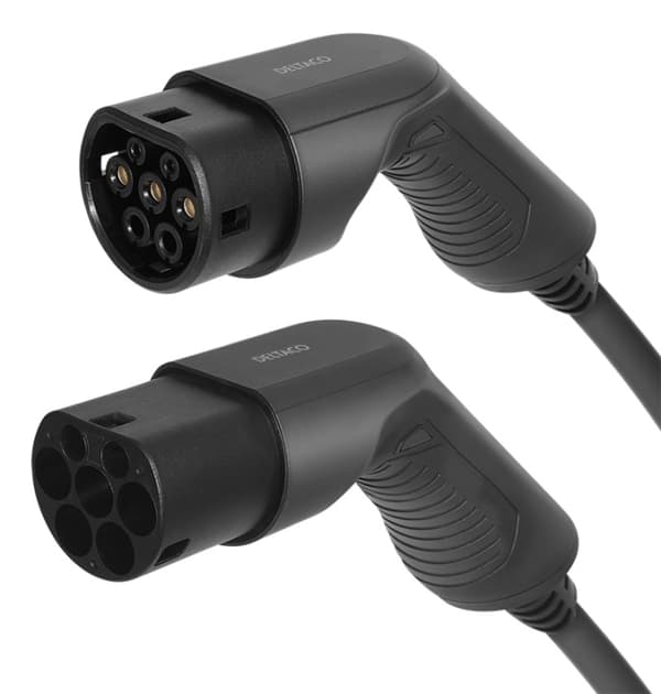 DELTACO e-Charge, kabel type 2 - type 2, 3-fase, 32A, 10M