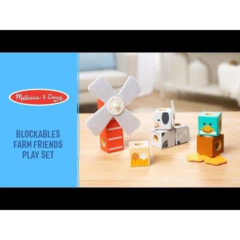 Melissa & Doug Blockables Farm Friends