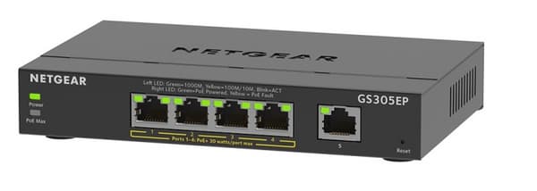 Netgear 5PT GE PLUS SWCH W/ POE+