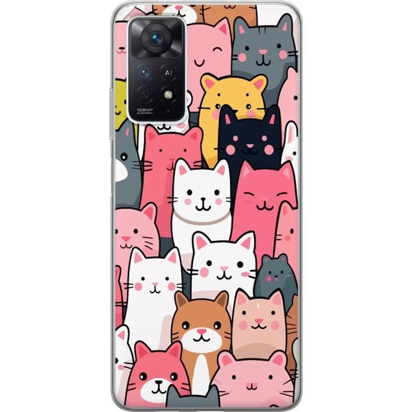Mobildeksel til Xiaomi Redmi Note 11 Pro 5G med Kattmønster motiv