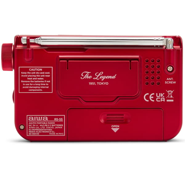 AIWA Lommeradio med FM/AM Red