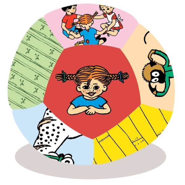 ASTRID LINDGREN Blød Bold Pippi Langstrømpe