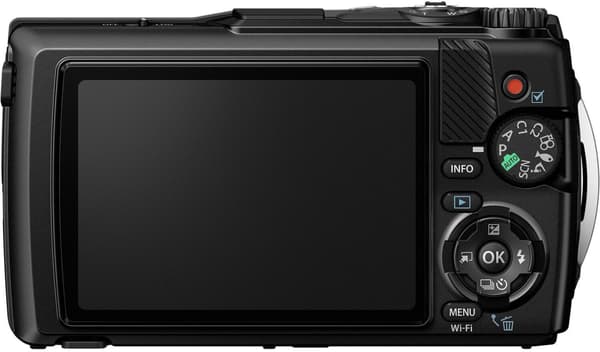OM Digital Solutions OM SYSTEM Tough TG-7 -digikamera, musta