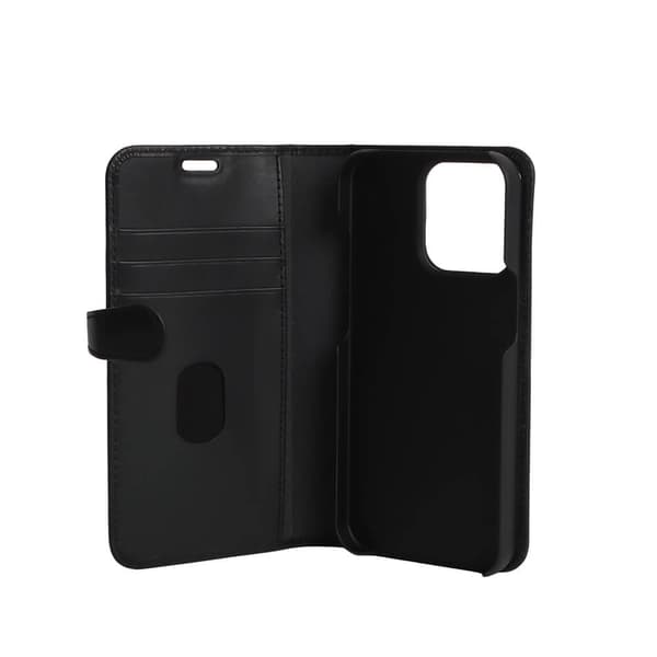 Buffalo Wallet Læder Til 3 kort iPhone 13 Pro Sort