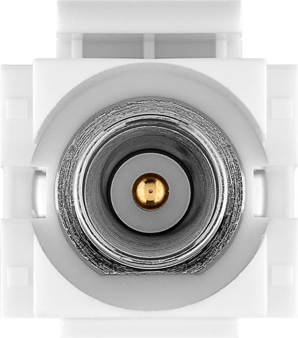Goobay Keystone-modul SAT/antenne, planforsænket montering IEC / coax stik > F socket