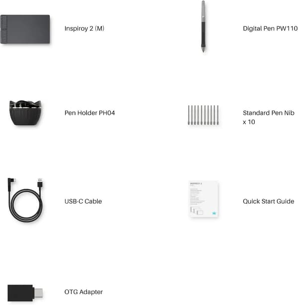Huion Inspiroy 2 M H951P tegnebrett