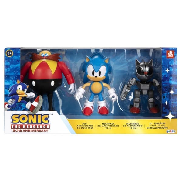 JAKKS Pacific Sonic the Hedgehog 4 tums figur Multi-pack