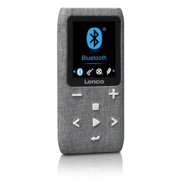 Lenco MP3/MP4-spelare med Bluetooth® 8 GB Micro SD-kort Grå