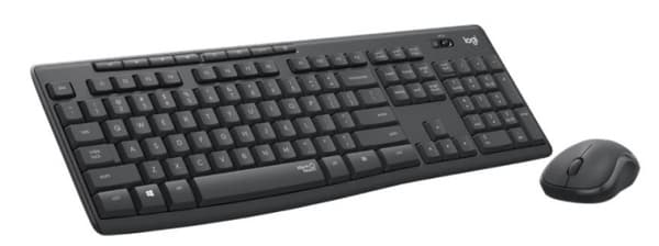 Logitech MK295 Lydløs trådløs kombo - GRAPHITE NORDIC