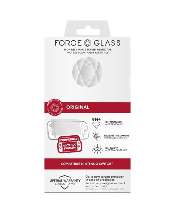 Bigben Force glasskyddssats (strömbrytare)