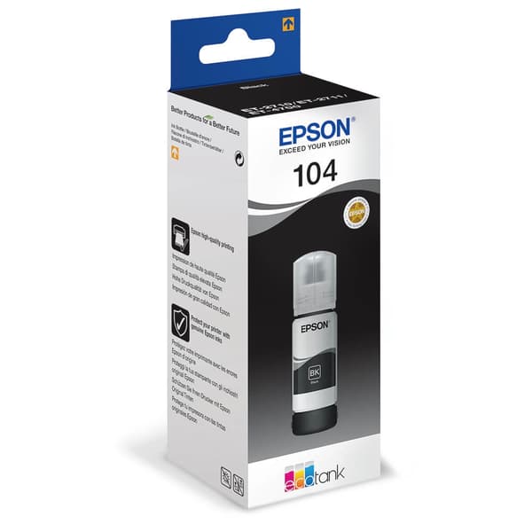 EPSON Blæk C13T00P140 104 Sort
