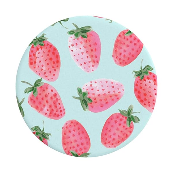 PopSockets Strawberry Rain Avtagbart Grip med Stativfunksjon
