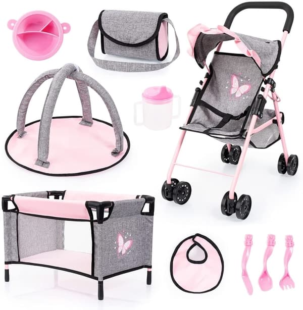 Bayer Buggy-sett med sommerfugler (21533AB)