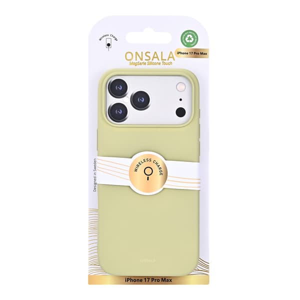 Onsala Mobildeksel med silikonsfølelse Lime - iPhone 17 Pro Max