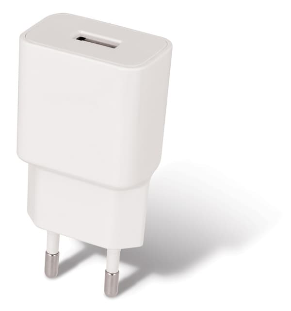 Maxlife Väggladdare MXTC-01 USB (1A) + Lightning-kabel, vit