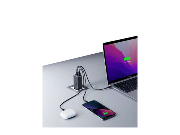 Anker Strømadapter 65Watt Power 2-polet