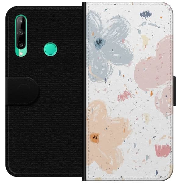 Tegnebogsetui til Huawei P40 lite E med Blomster motiv
