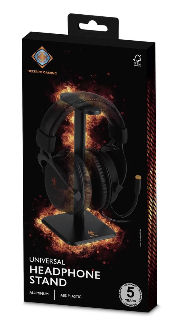 DELTACO GAMING Headphone holder black