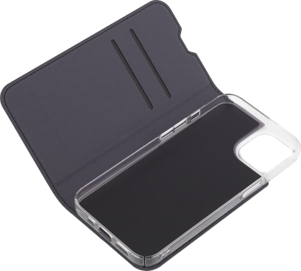 FoneKit BookCase -suojakotelo, iPhone 13, musta