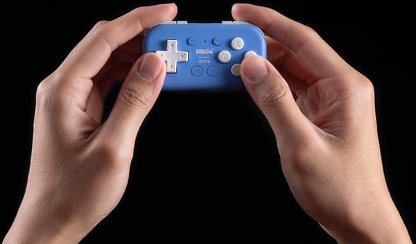 8Bitdo Micro Bluetooth Gamepad -peliohjain, sininen, Switch / Android / Raspberry Pi