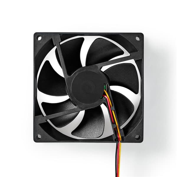Nedis DC-vifte | DC | Vifte størrelse: 92 mm | 3-Pin | 26.7 dBA | Sort