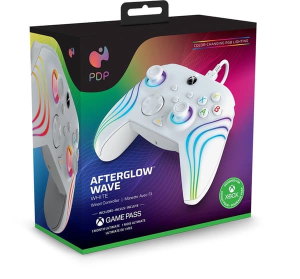 PDP Afterglow Wave kablet spillkontroller for Xbox og Windows 10/11