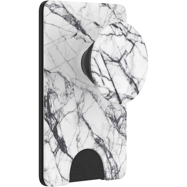 PopSockets PopWallet+ Dove White Marble