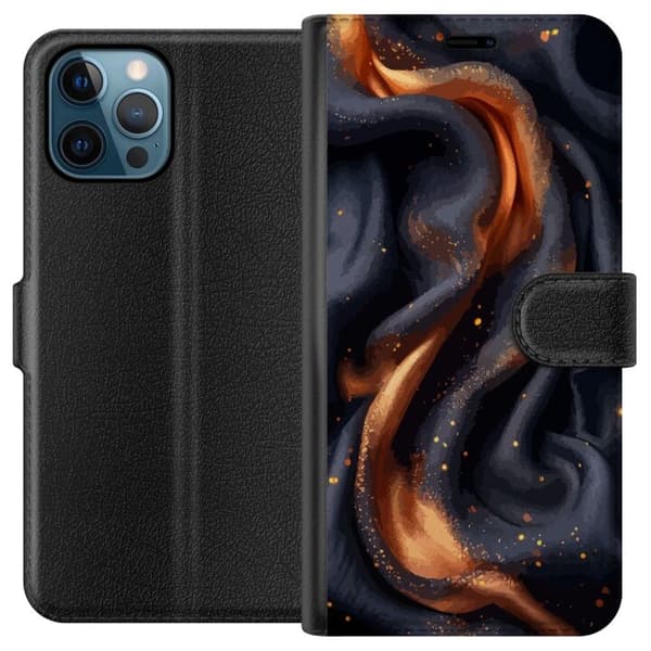 Plånboksfodral till Apple iPhone 12 Pro med Eldigt silke motiv