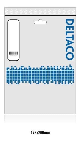 DELTACO S/FTP Cat6 patchkabel, LSZH, 10m, grå (SFTP-610H)