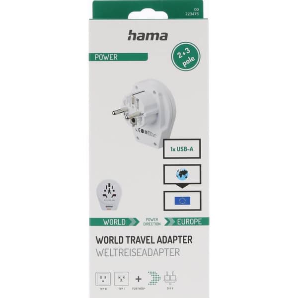 HAMA World Travel Adapter WORLD-EU
