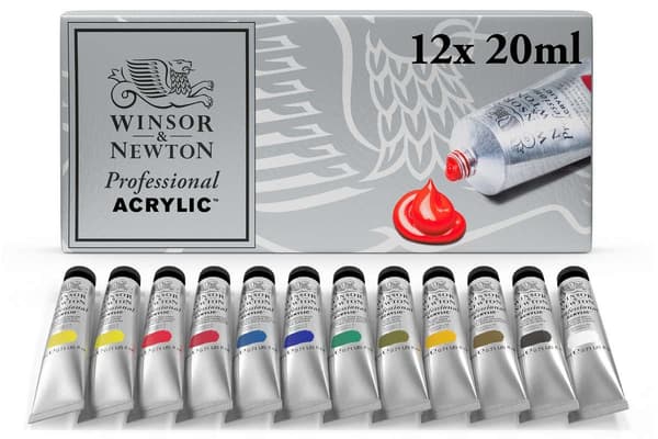 PROFESSIONAL ACRYLIC COLOUR Startsett 12x20 ml